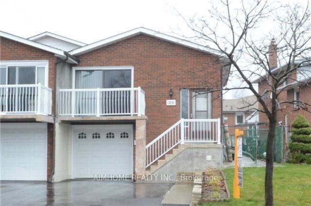 Semi-Detached at 100 Hickorynut Drive Upper, Toronto C15, ON M2J 4W7, Toronto C15