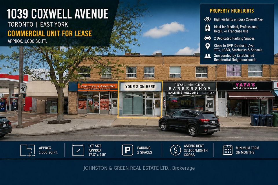 1039 Coxwell Avenue, Toronto, ON M4C 3G5