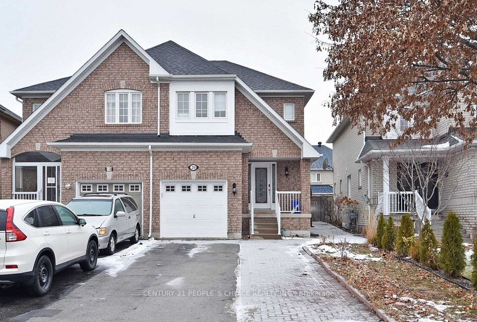 Semi-Detached at 20 National Pine Drive, Vaughan, ON L6A 3M1, Vaughan