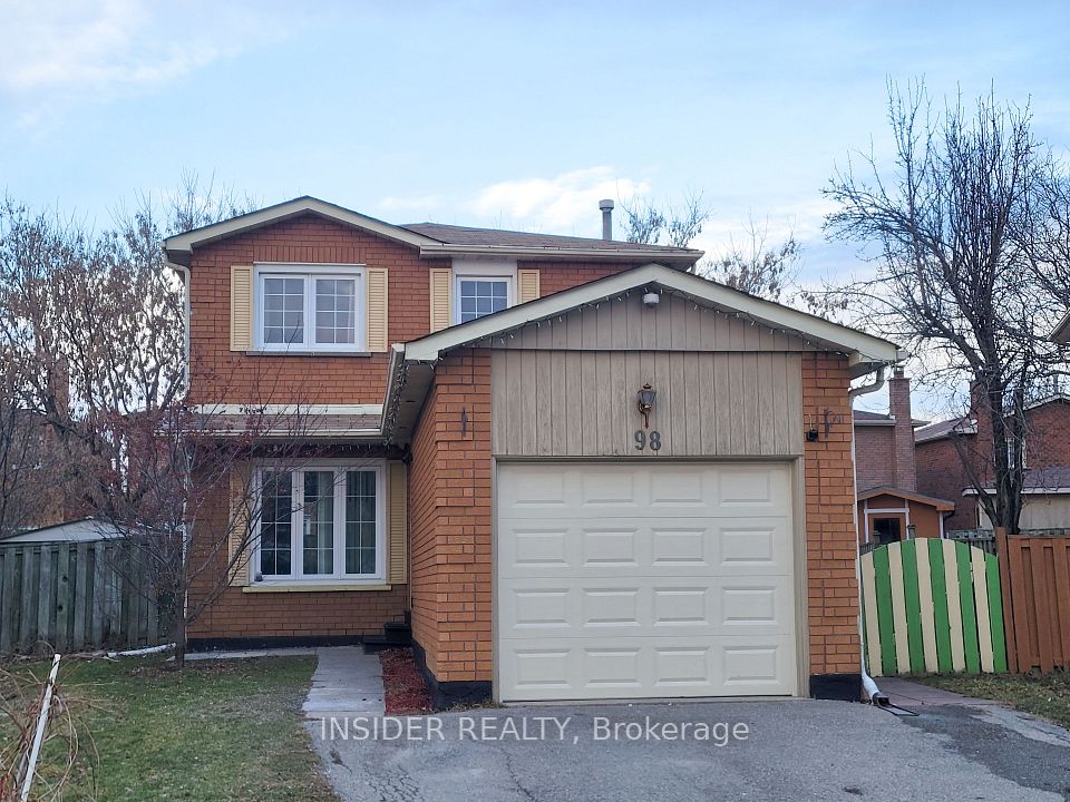 Detached at 98 White Boulevard, Vaughan, ON L4J 5Z5, Vaughan