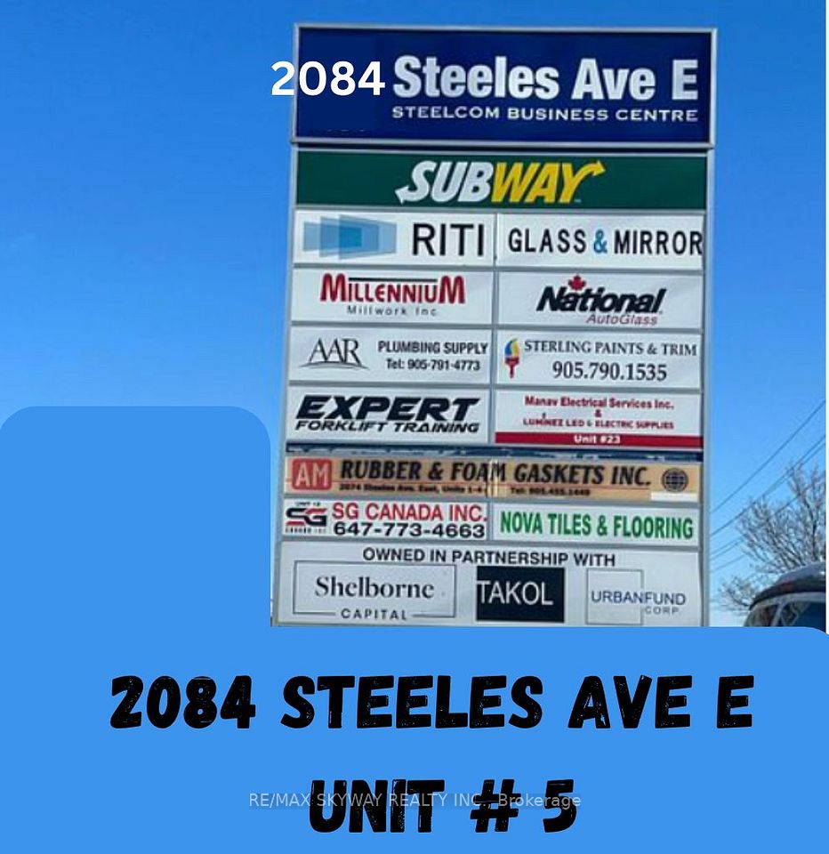 2084 Steeles Avenue 5, Brampton, ON L6Y 0A7