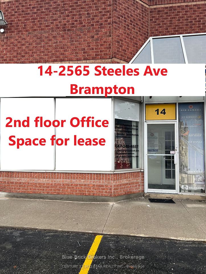 2565 Steeles Avenue E 14 (201-2nd Floor), Brampton, ON L6T 4L6