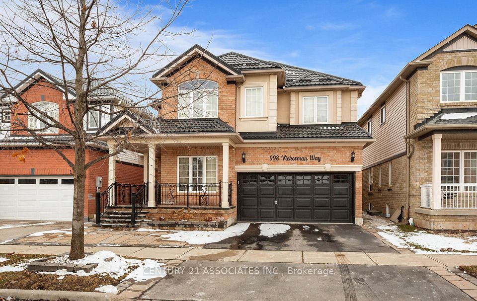 Detached at 998 Vickerman Way (UPPER LEVELS), Milton, ON L9T 0J6, Milton