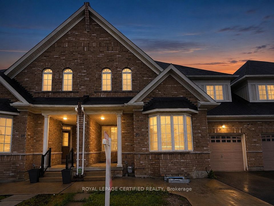 Att/Row/Townhouse at 20 Naperton Drive, Brampton, ON L6R 0Z5, Brampton