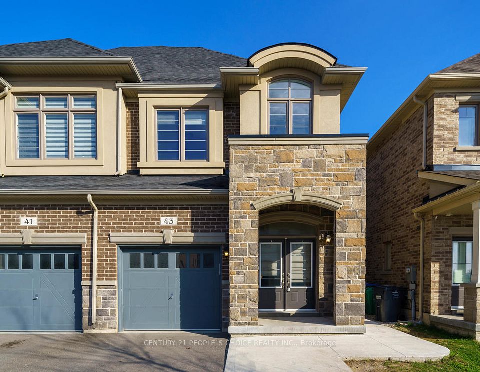 Semi-Detached  at 43 Quinton Ridge, Brampton, ON L6Y 6J4, Brampton