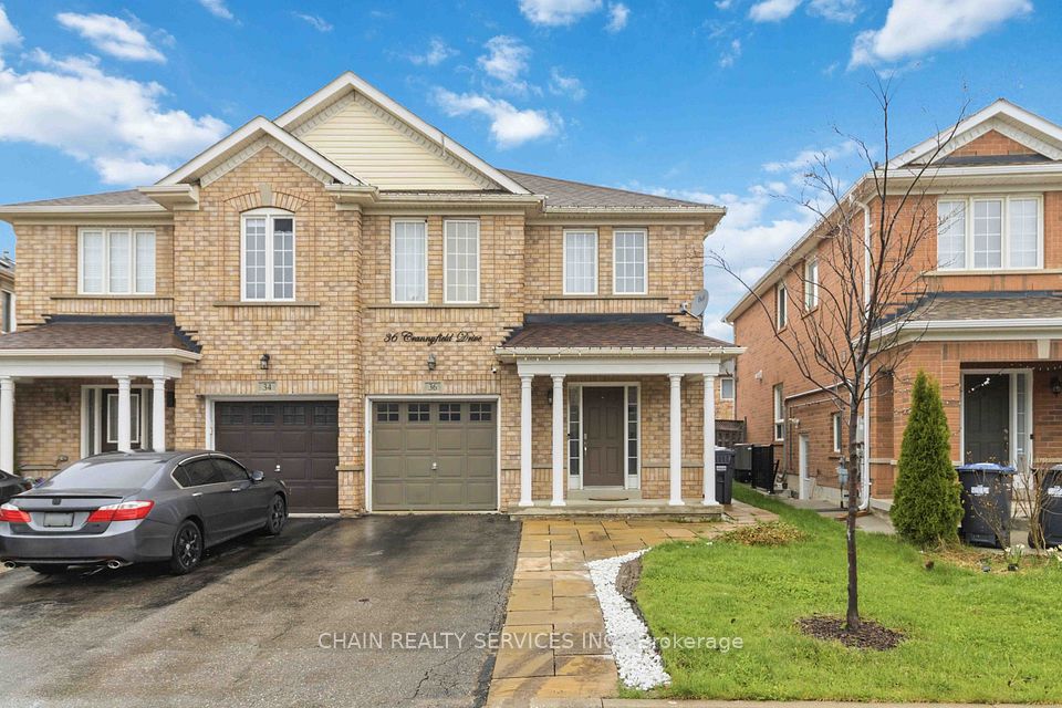 Semi-Detached  at 36 Crannyfield Drive, Brampton, ON L7A 3X2, Brampton