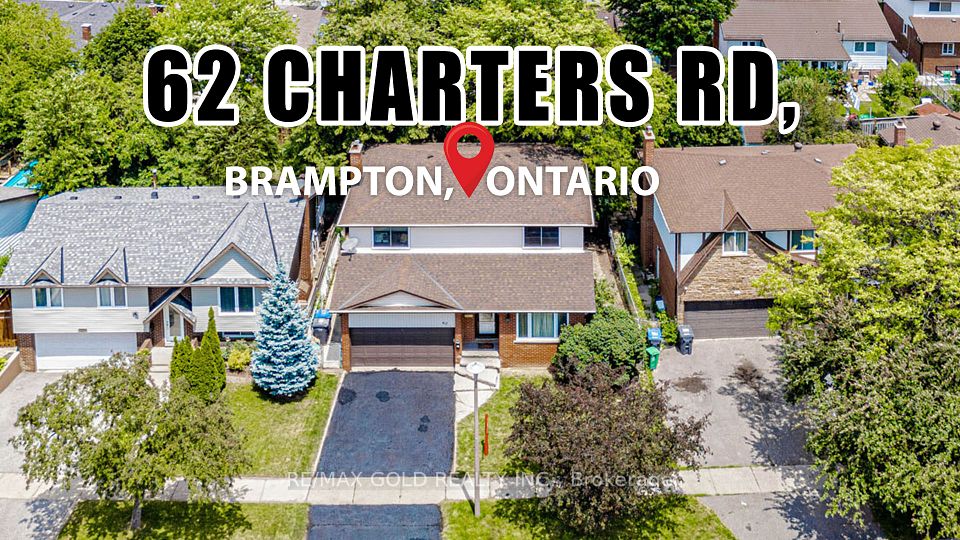 62 Charters Road, Brampton, ON L6V 2S5 at 62 Charters Road, Brampton, ON L6V 2S5, Brampton, ON, L6V 2S5