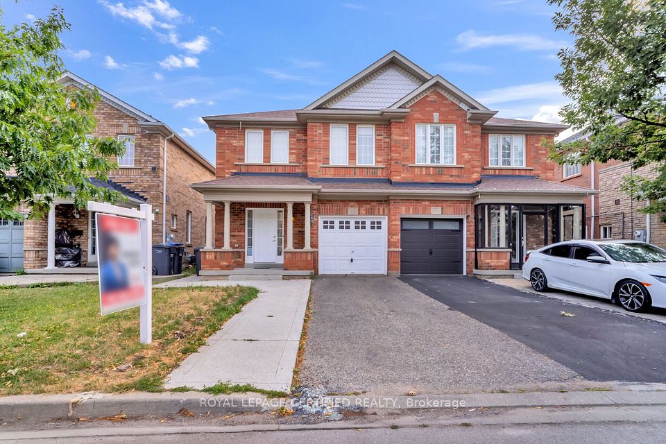 Semi-Detached at 42 Trumpet Valley Boulevard, Brampton, ON L7A 3N8, Brampton