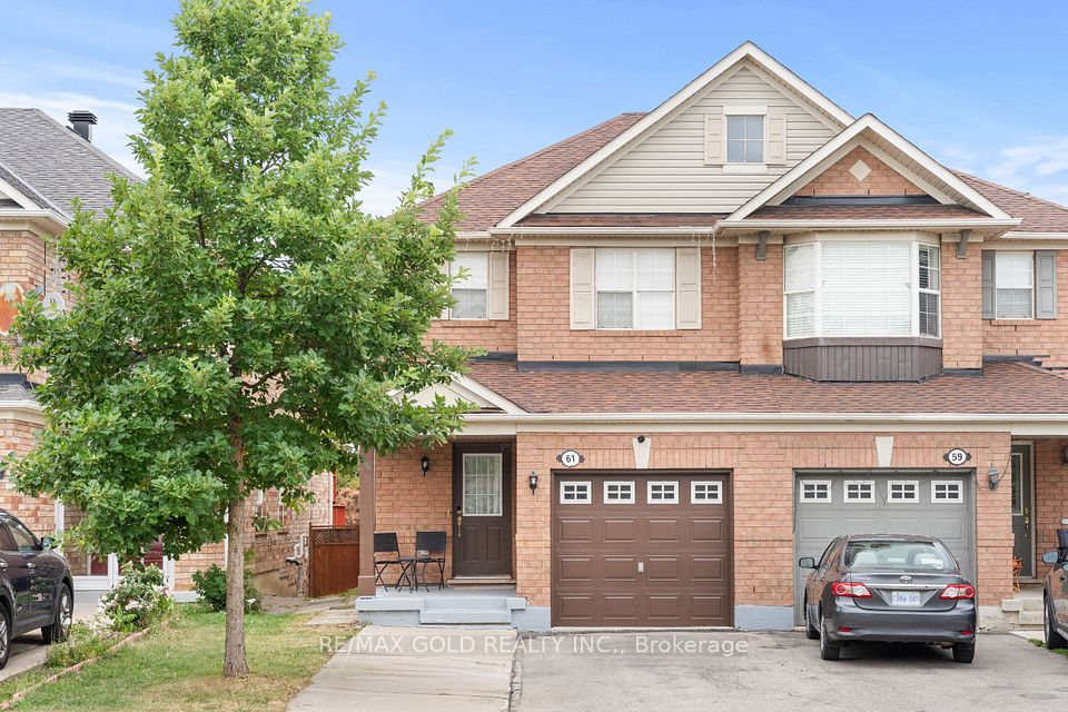 Semi-Detached at 61 Herdwick Street, Brampton, ON L6S 6L6, Brampton