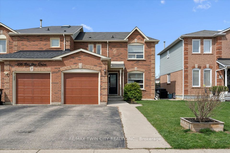 Semi-Detached  at 238 Langlaw Drive, Cambridge, ON N1P 1B6, Cambridge