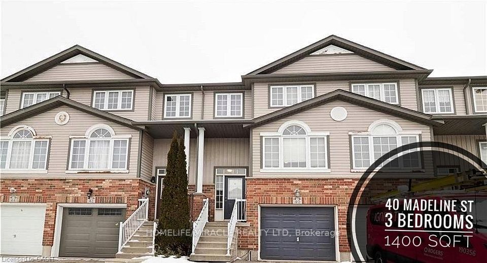 Att/Row/Townhouse at 40 Madeleine Street, Kitchener, ON N2R 1V4, Kitchener