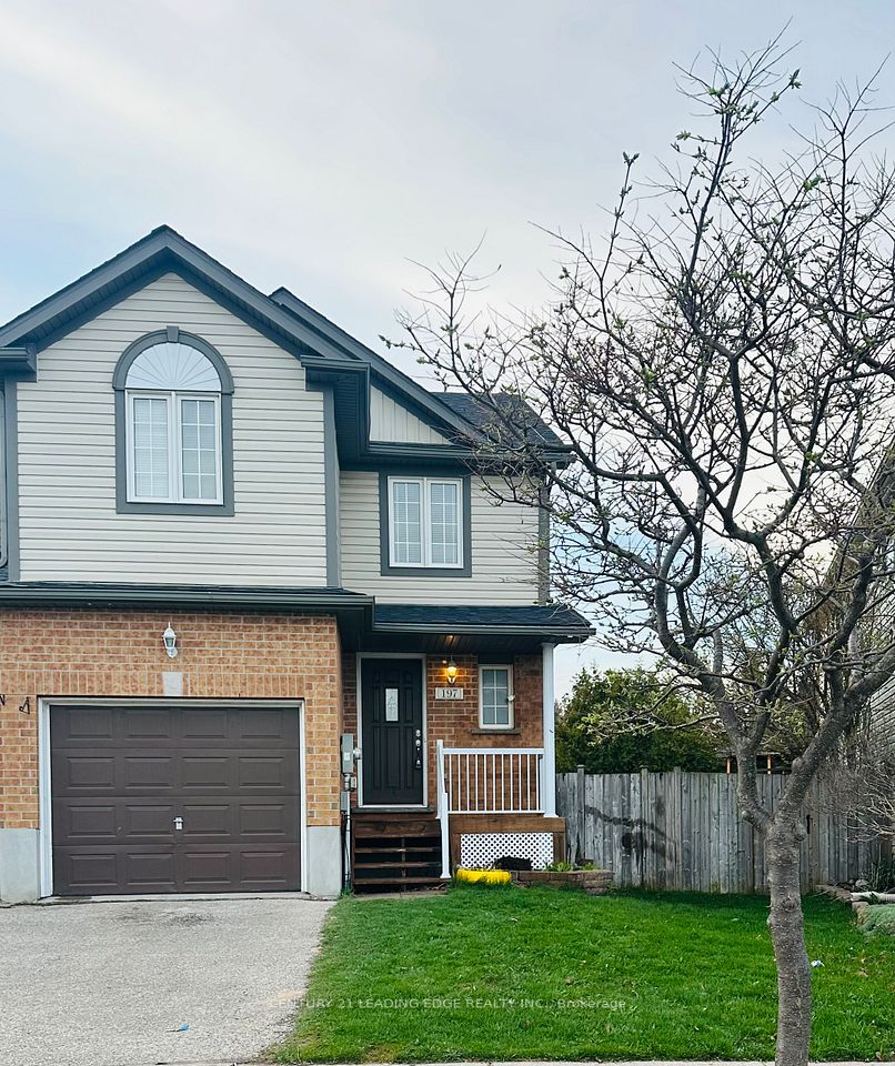 Att/Row/Townhouse at 197 Prosperity Drive, Kitchener, ON N2E 4E5, Kitchener