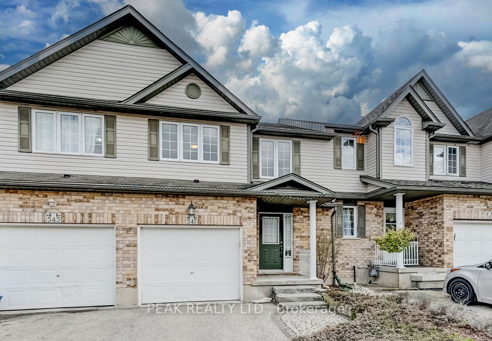 Att/Row/Townhouse at 547 WILD IRIS Avenue, Waterloo, ON N2V 2W4, Waterloo