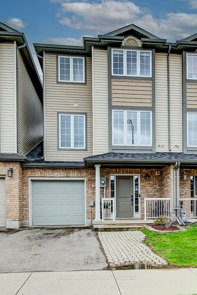 Att/Row/Townhouse at 14 Cranshaw Street, Kitchener, ON N2R 1W2, Kitchener