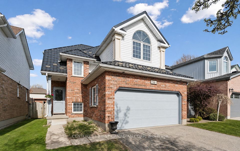 Detached at 34 Waxwing Crescent, Guelph, ON N1C 1E3, Guelph