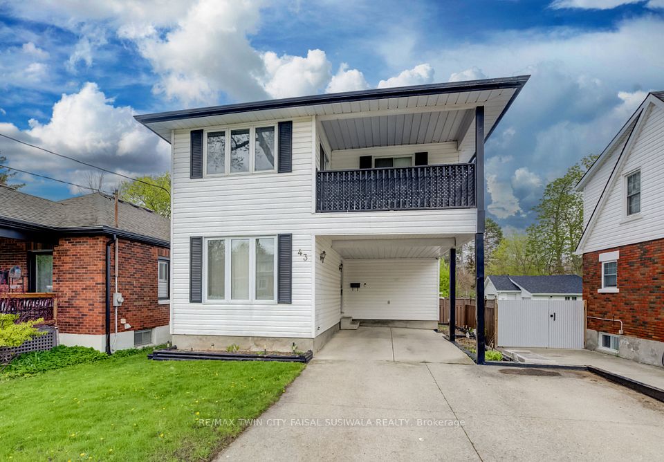Detached at 43 Middleton Street, Cambridge, ON N1S 2R2, Cambridge