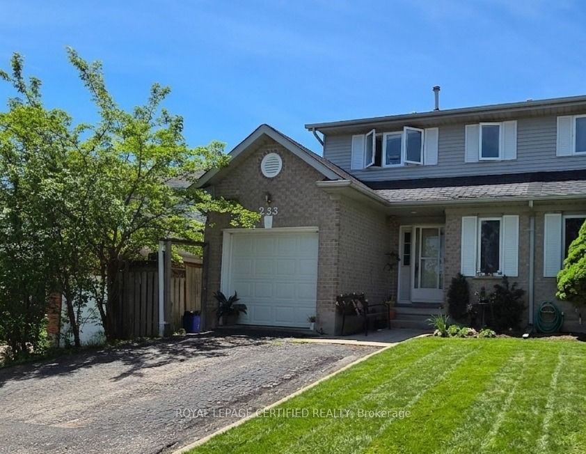 Semi-Detached  at 233 Benesfort Crescent, Kitchener, ON N2N 3B5, Kitchener