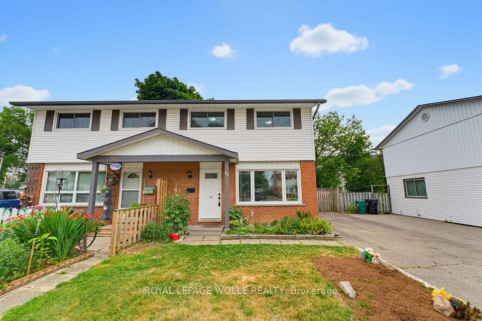 Semi-Detached  at 61 Balfour Crescent, Kitchener, ON N2C 1Z6, Kitchener