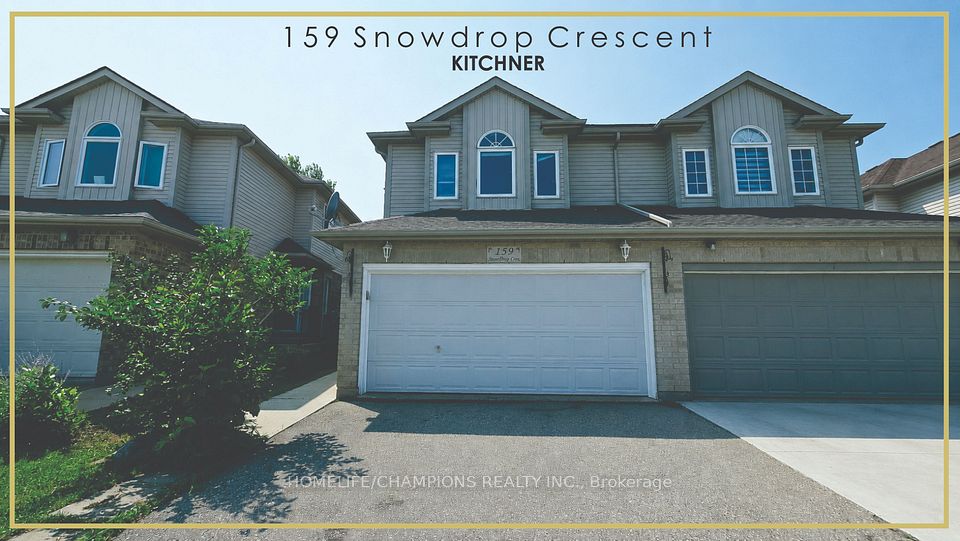 159 Snowdrop Crescent, Kitchener, ON N2E 4G9 at 159 Snowdrop Crescent, Kitchener, ON N2E 4G9, Kitchener, ON, N2E 4G9
