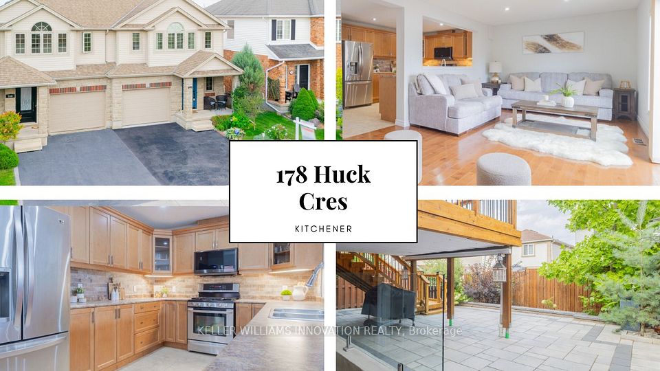 Semi-Detached  at 178 Huck Crescent, Kitchener, ON N2N 0A3, Kitchener