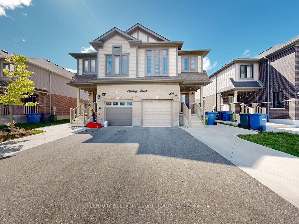 Semi-Detached  at 80 Keating Street, Guelph, ON N1E 7G1, Guelph